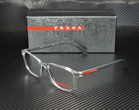 prada transparent glasses.